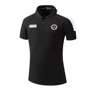 2022 Polo Mercedes-AMG Petronas Motorsport Col Contrasté Coton Homme Manche Courte